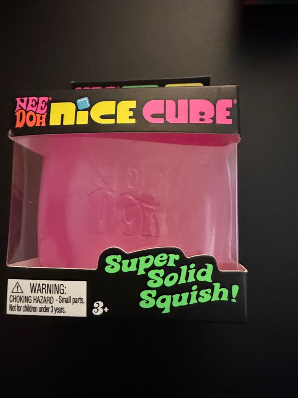 Needoh Nice Cube Super Solid Squish! - Pink